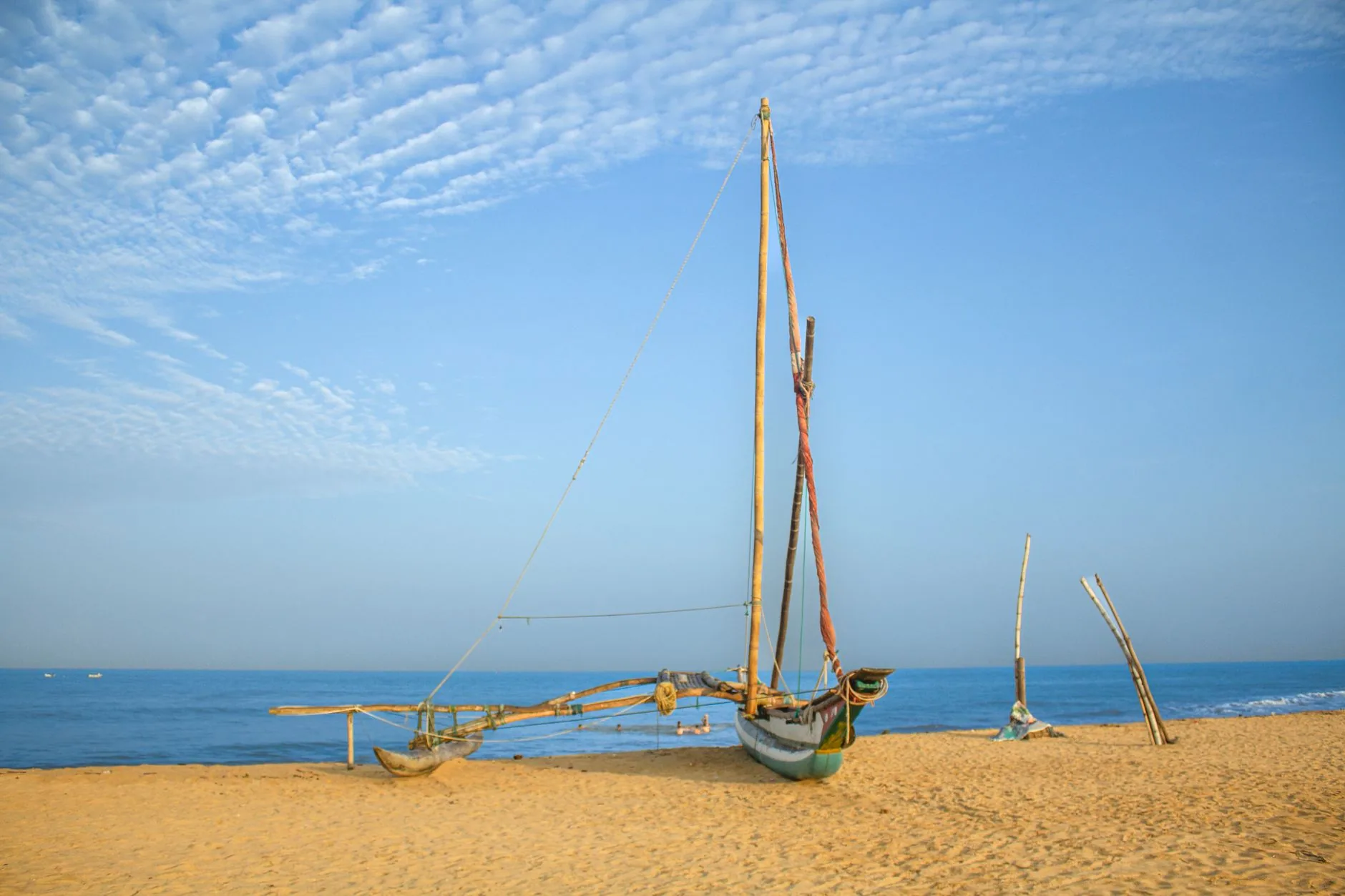 Negombo Beach by Amod S Pallemulla