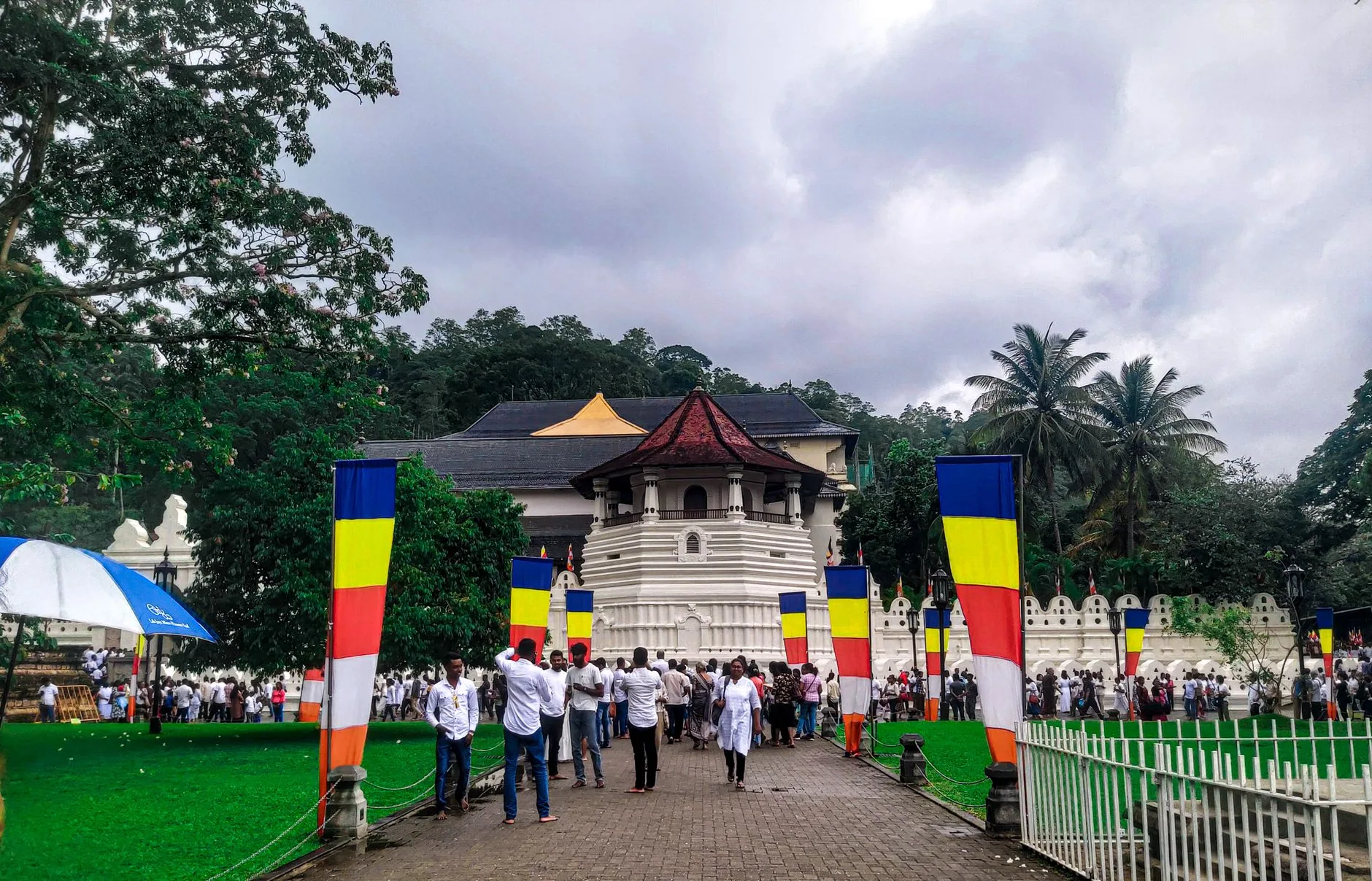 Temple of the Sacred Tooth Relic by Lakshan Abey